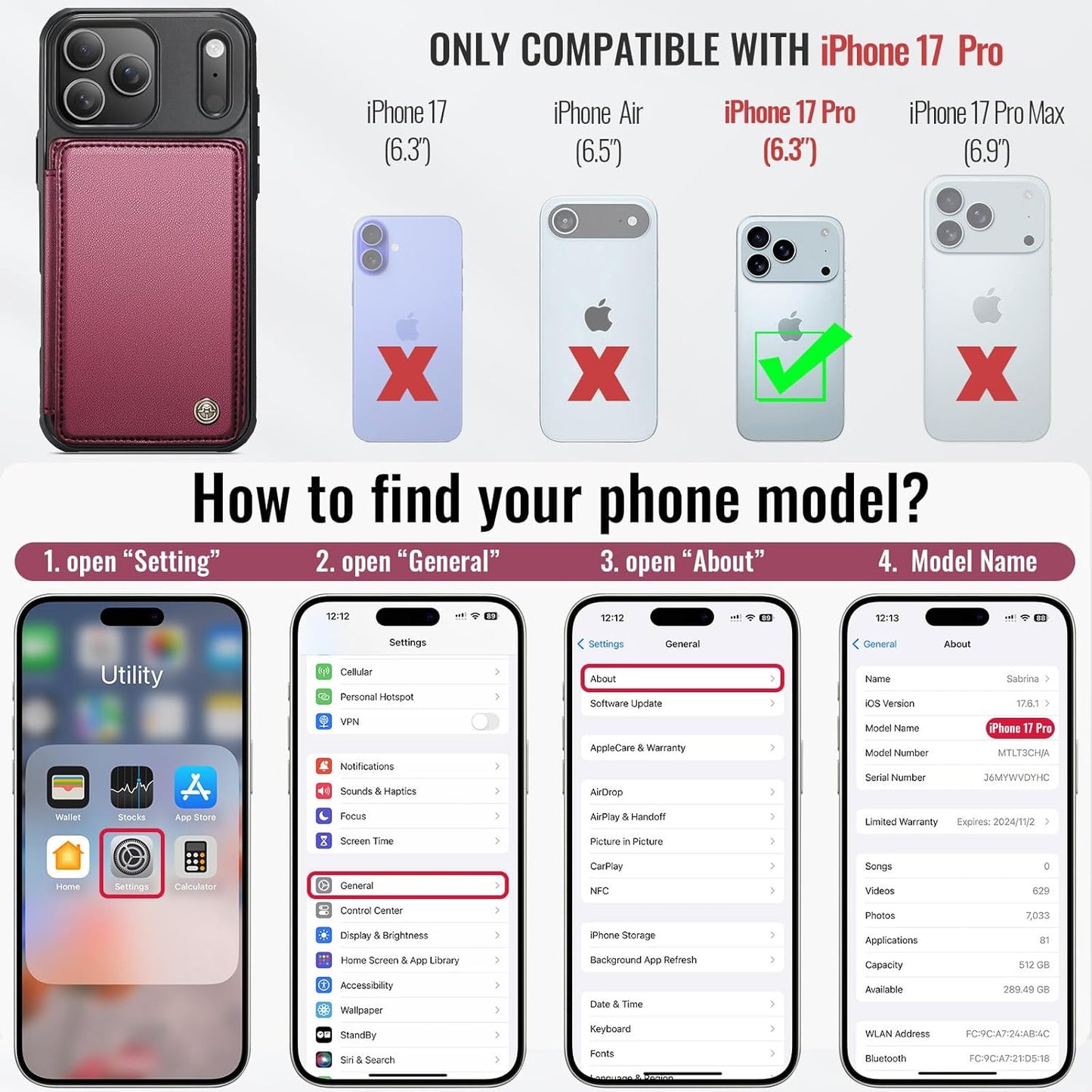 Sophisticated iPhone 17 Pro Wallet Case™