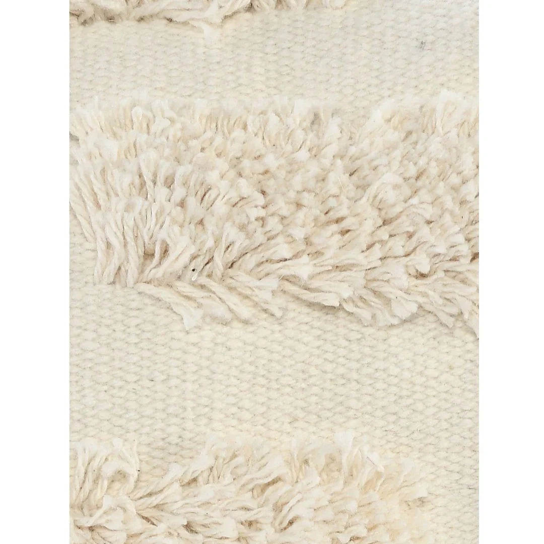 Boho Cushion Cover | 45x45cm | Cream Tufted Cotton | Textured Design