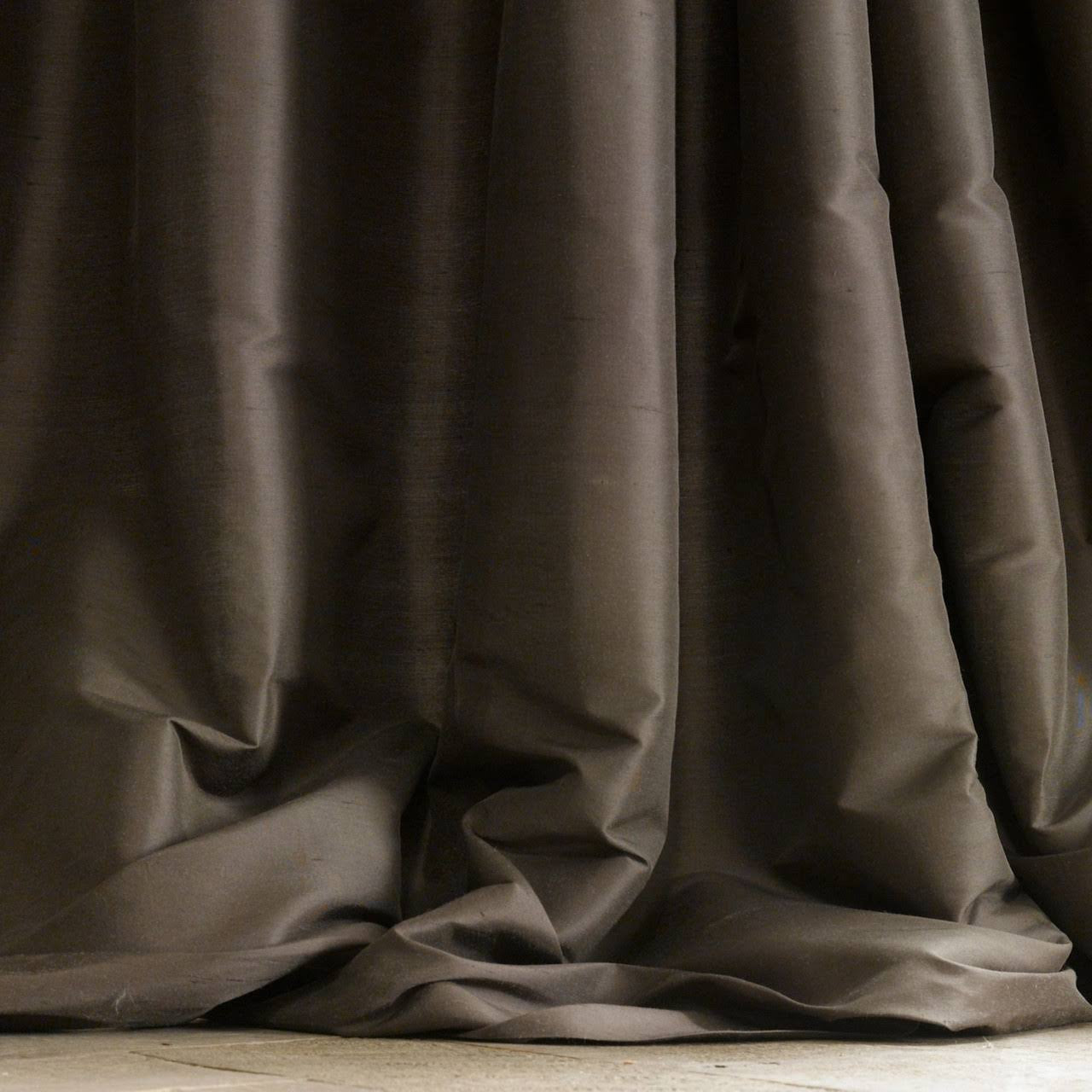 Luxury Raw Silk Pinch Pleated Curtains | OEKO-TEX Certified | Made in UK | Blackout/Light Filtering