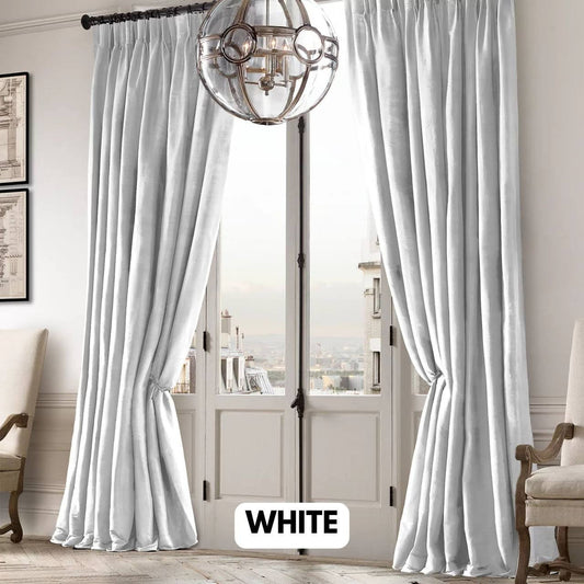 Luxury Raw Silk Pinch Pleated Curtains | OEKO-TEX Certified | Made in UK | Blackout/Light Filtering